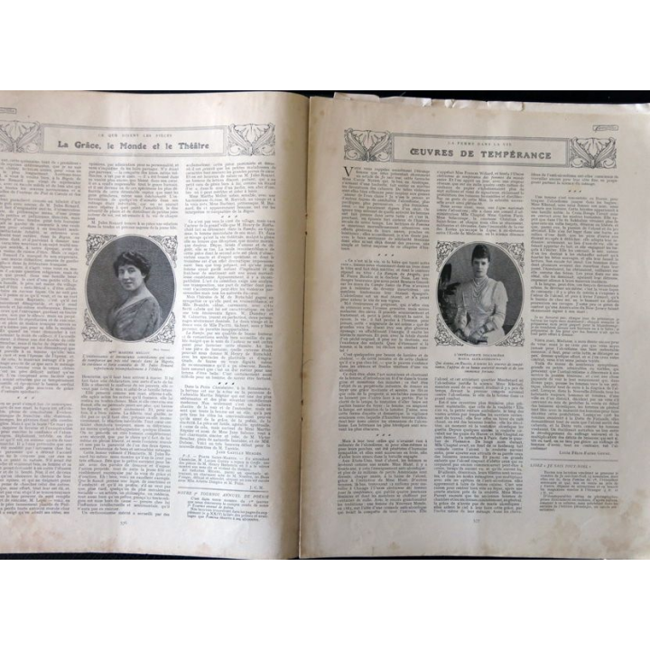 Publication Femina N° 212 - 9° année du 15 novembre 1909, Publication Pierre Lafitte Paris