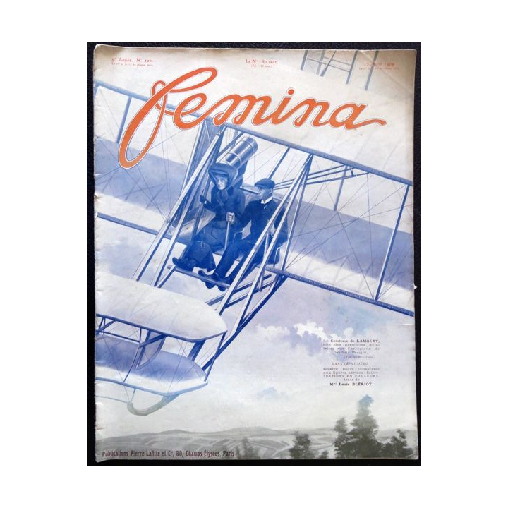 Publication Femina N° 206 - 9° année du 15 août 1909, aux éditions Pierre Lafitte & Cie Paris