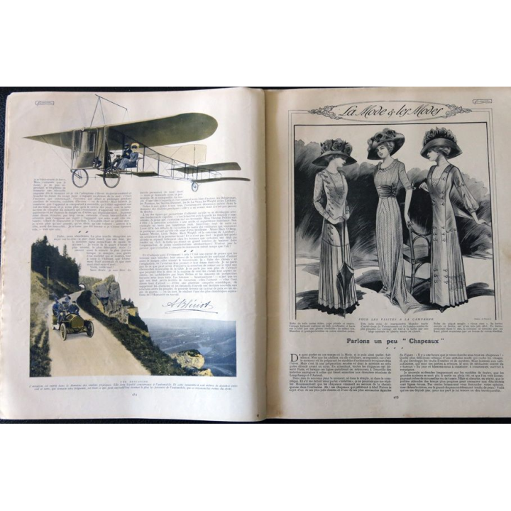 Publication Femina N° 206 - 9° année du 15 août 1909, aux éditions Pierre Lafitte & Cie Paris