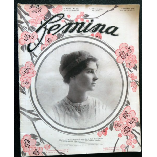 Publication Femina N° 209 - 9° année du 1° octobre 1909, aux éditions Pierre Lafitte & Cie Paris