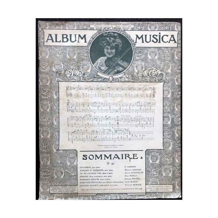 Album Musica N° 47, aux éditions Pierre Lafitte & Cie Paris