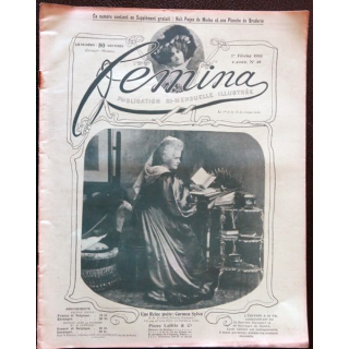 Publication Femina N° 49 - 3° année du 1° février 1903, aux éditions Pierre Lafitte & Cie Paris