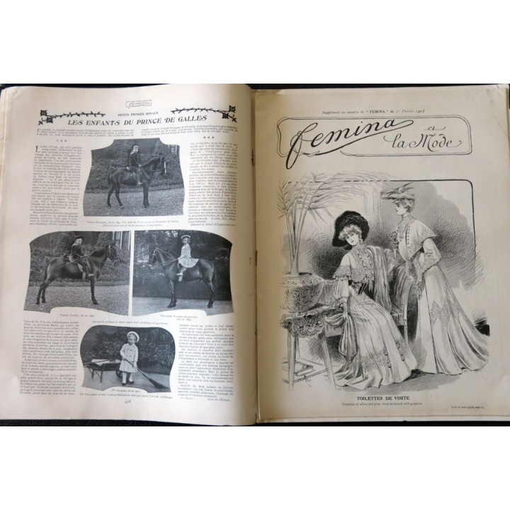 Publication Femina N° 49 - 3° année du 1° février 1903, aux éditions Pierre Lafitte & Cie Paris