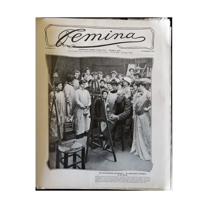 Publication Femina N° 50 - 3° année du 15 février 1903, aux éditions Pierre Lafitte & Cie Paris
