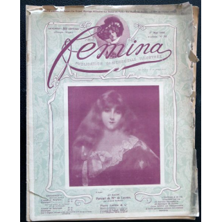 Publication Femina N° 55 - 3° année du 1° mai 1903, aux éditions Pierre Lafitte & Cie Paris