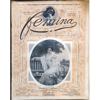 Publication Femina N° 54 - 3° année du 15 avril 1903, aux éditions Pierre Lafitte & Cie Paris