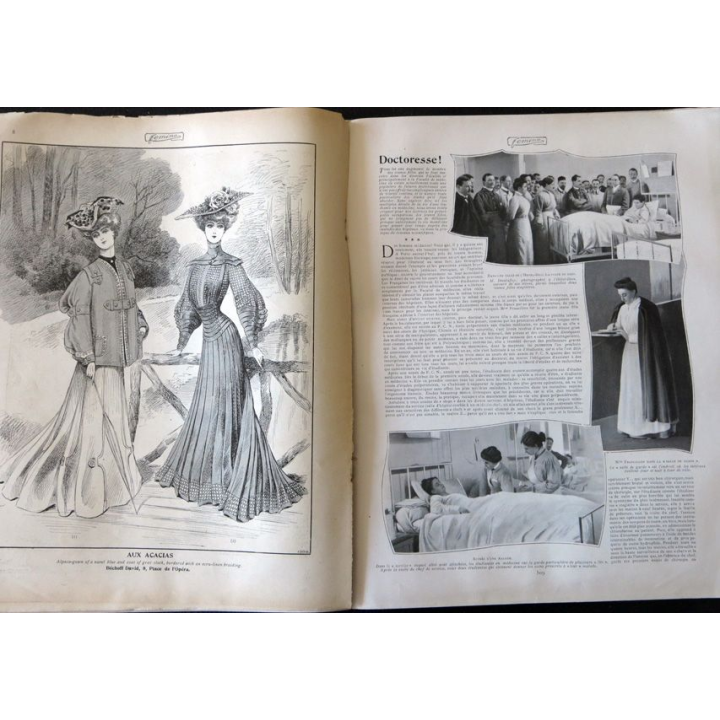 Publication Femina N° 54 - 3° année du 15 avril 1903, aux éditions Pierre Lafitte & Cie Paris