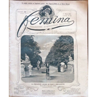 Publication Femina N° 51 - 3° année du 1° mars 1903, aux éditions Pierre Lafitte & Cie Paris
