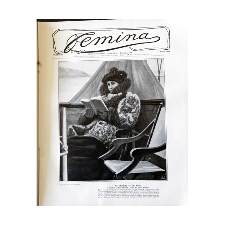 Publication Femina N° 51 - 3° année du 1° mars 1903, aux éditions Pierre Lafitte & Cie Paris