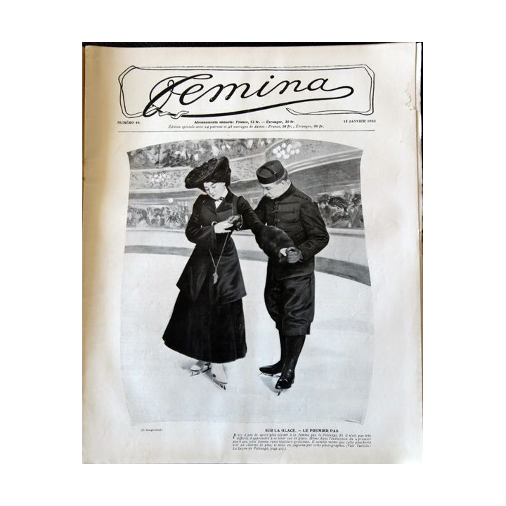 Publication Femina N° 48 - 3° année du 15 janvier 1903, aux éditions Pierre Lafitte & Cie Paris