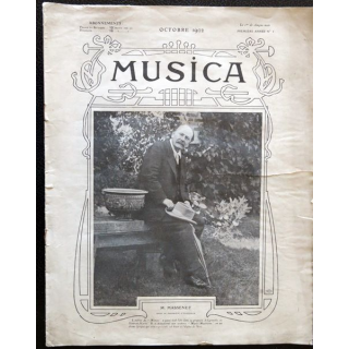 Album Musica N° 01 - 1° année octobre 1902, aux éditions Pierre Lafitte & Cie Paris