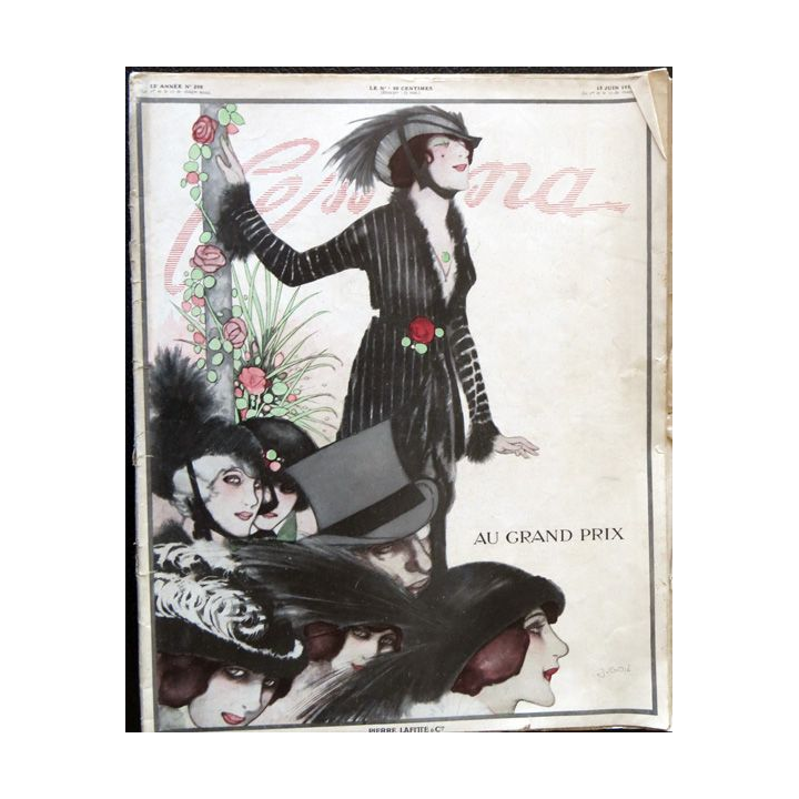 Publication Femina N° 298 - 13° année du 15 juin 1913, aux éditions Pierre Lafitte & Cie Paris