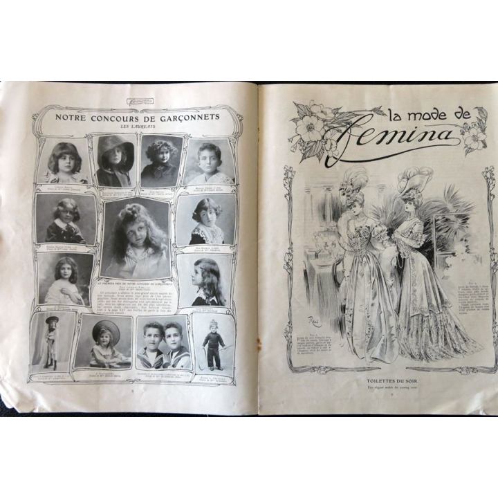 Publication Femina N° 95 - 5° année du 1° janvier 1905, aux éditions Pierre Lafitte & Cie Paris
