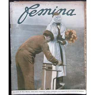 Publication Femina N° 291 - 13° année du 1° mars 1913, aux éditions Pierre Lafitte & Cie Paris