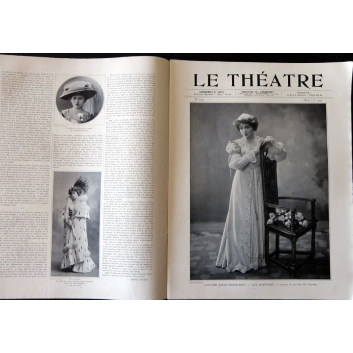Publication Le Théatre - N° 197- mars 1907, Editeurs Manzi, Joyant & Cie Paris