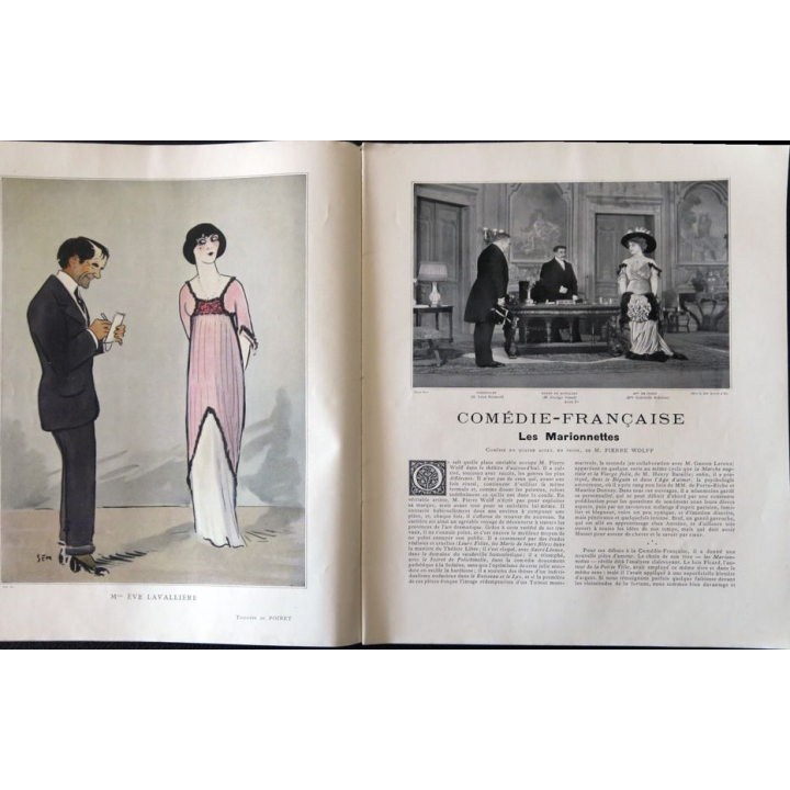 Publication Le Théatre - N° 286 - novembre 1910, Editeurs Manzi, Joyant & Cie Paris