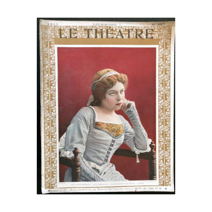 Publication Le Théatre - N° 287 - décembre 1910, Editeurs Manzi, Joyant & Cie Paris