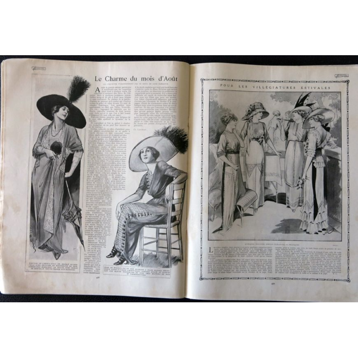 Publication Femina N° 253 - 11° année du 1° août 1911, aux éditions Pierre Lafitte & Cie Paris