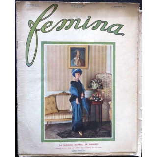 Publication Femina N° 304 - 13° année du 15 décembre 1913, aux éditions Pierre Lafitte & Cie Paris