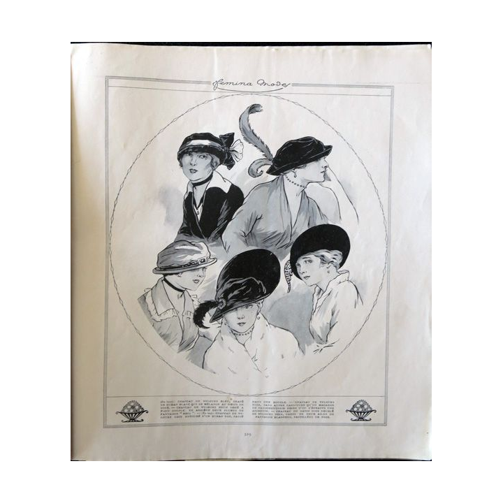 Publication Femina N° 305 - 13° année du 1° octobre 1913 N° exeptionnel Modes Automne et hiver