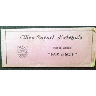 Carnet d'Achats offert aux Abonnés de Faim et Soif