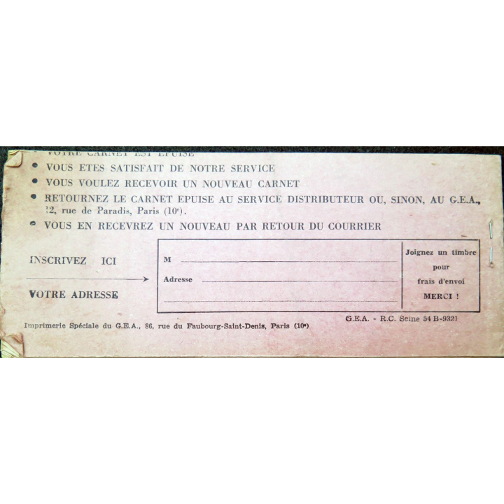 Carnet d'Achats offert aux Abonnés de Faim et Soif
