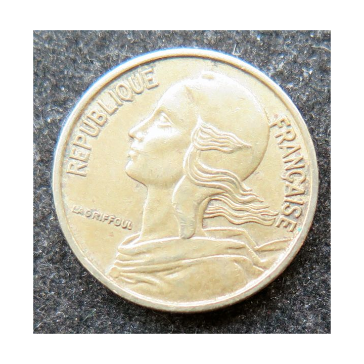 FRANCE : pièce de 5 Centimes 1968 en cupro aluminium nickel