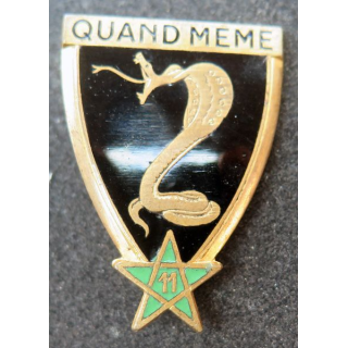 11° RCA : 11° régiment de chasseurs d'Afrique Drago Olivier Métra en émail 