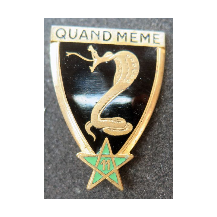 11° RCA : 11° régiment de chasseurs d'Afrique Drago Olivier Métra en émail 