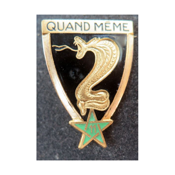11° RCA : 11° régiment de chasseurs d'Afrique Drago Béranger en émail