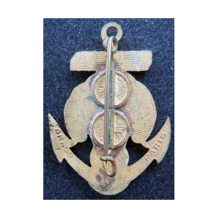 11° RIC : 11° régiment d'Infanterie coloniale Drago en émail 2 boléros