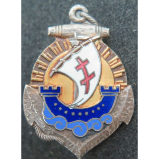 2° DCEO : 2° Division coloniale d'Extrême Orient Drago Béranger en émail 
