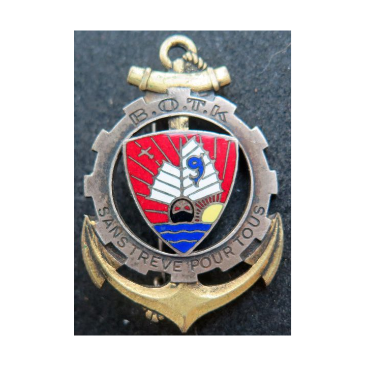 BOTK : base opérationnelle du Tonkin Drago Olivier Métra G. 954 déposé en émail