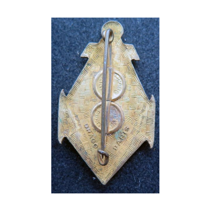22° RIC : 22° régiment d'infanterie Coloniale Drago en émail