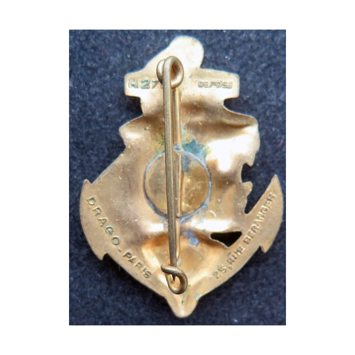 23° RIC : 23° Régiment d'infanterie Coloniale Drago Béranger H. 278 en émail