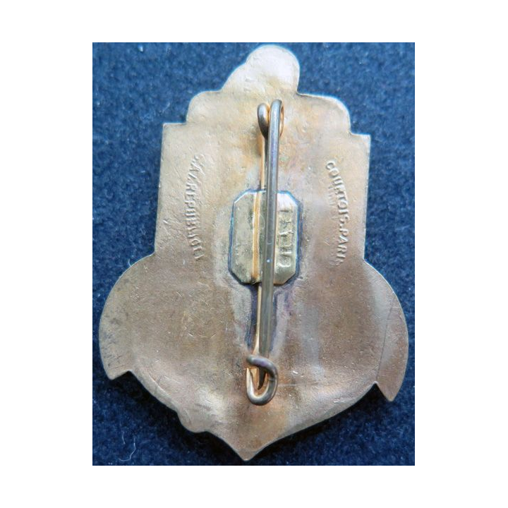 6° RIC : insigne métallique du 6° régiment d'infanterie coloniale de fabrication Courtois en émail (L181)