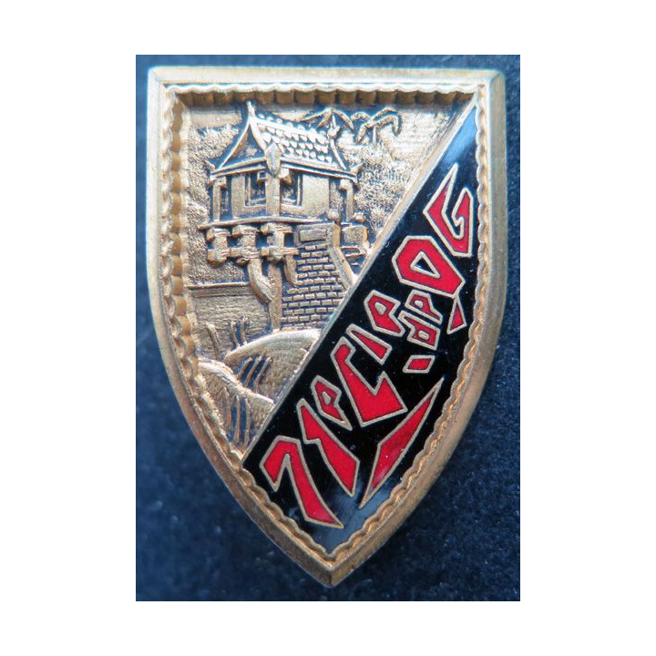 71° CQG : 71° Cie Coloniale Auto de Quartier Général DRAGO Olivier Métra Déposé en émail