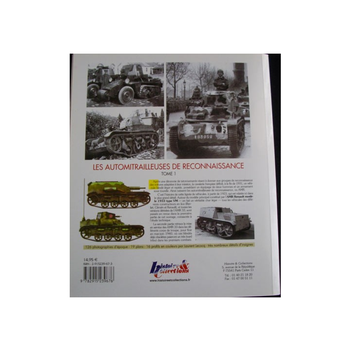 1. LES AUTOMITRAILLEUSES DE RECONNAISSANCE (TOME 1) L'AMR 33
