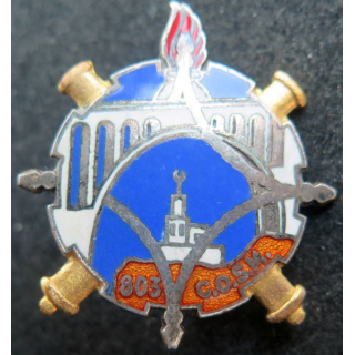803° COSM : 803° compagnie d’ouvriers du service du Matériel Drago Paris G. 1793 en émail