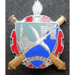 408° CRD : 408° compagnie de réparation divisionnaire Drago G. 1655 en émail