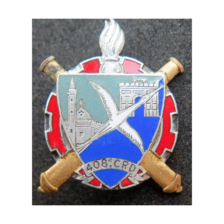 408° CRD : 408° compagnie de réparation divisionnaire Drago G. 1655 en émail