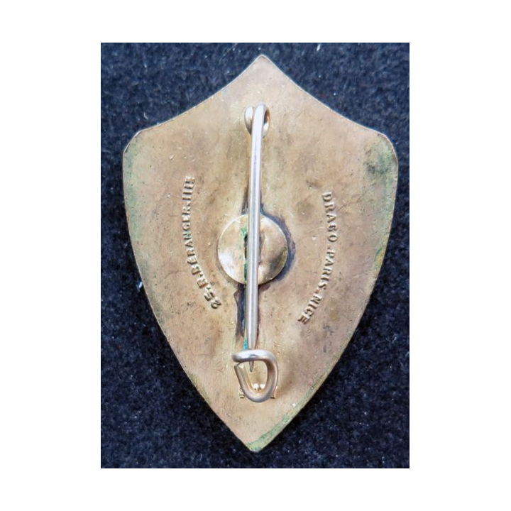  13° régiment de tirailleurs sénégalais Drago Béranger plat en émail