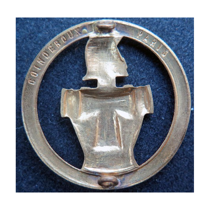 TRANS : insigne de béret des transmissions de fabrication Coinderoux Paris