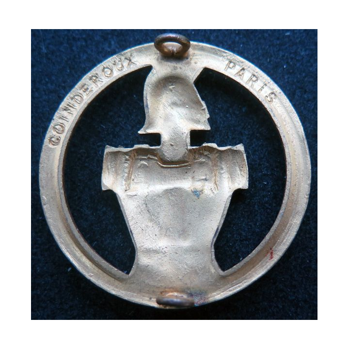 TRANS : insigne de béret des transmissions de fabrication Coinderoux Paris