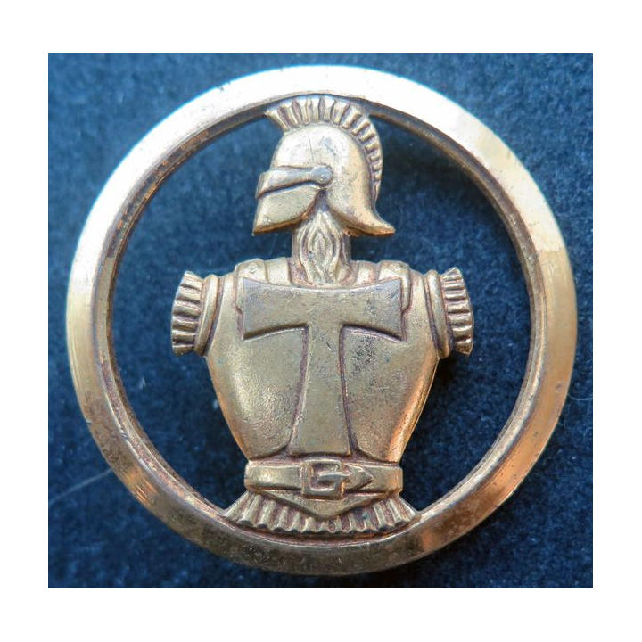 TRANS : insigne de béret des transmissions de fabrication Beraudy Vaure