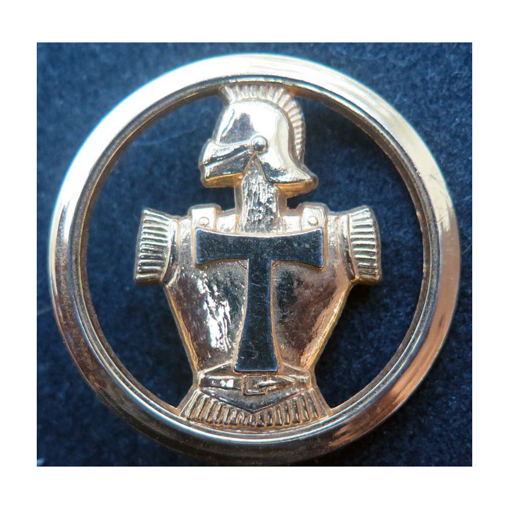 TRANS : insigne de béret des transmissions de fabrication Ballard