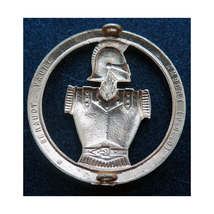 INSIGNE DE BÉRET DU GÉNIE : insigne de béret du génie de fabrication Béraudy Vaure Ambert