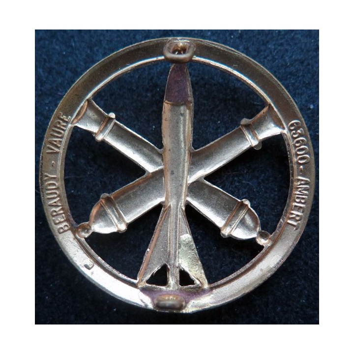 insigne de béret de l'Artillerie de fabrication Beraudy-Vaure