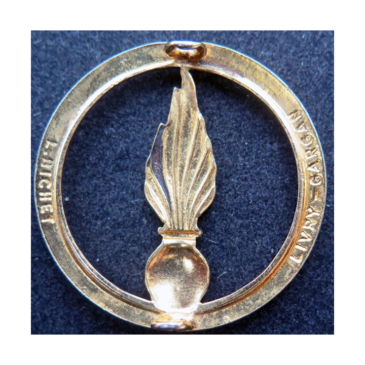 CS : insigne de béret du Corps des Experts de fabrication L. Bichet