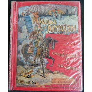 Vieux livre cartonné intitulé Filleuls de Napoléon 1830-1870 DENRIT
